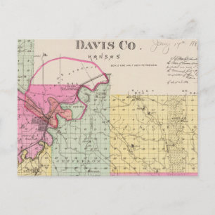 Carte Postale Comté de Davis, Kansas