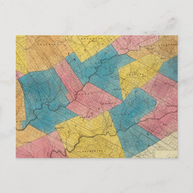 Carte Postale Comté de Delaware (Devant)