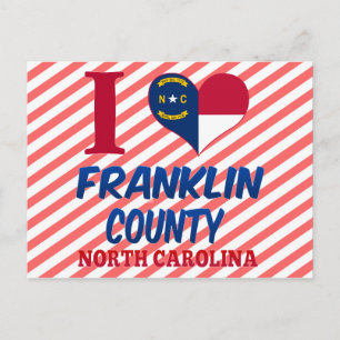 Carte Postale Comté de Franklin, Caroline du Nord