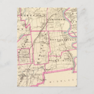 Carte Postale Comté de Hartford Connecticut