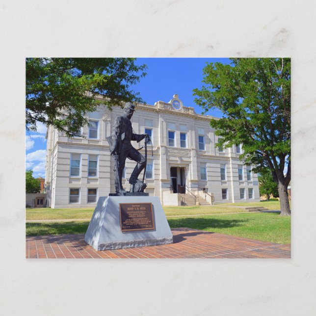 Carte Postale Comté de Ness, Kansas, Palais de justice (Devant)
