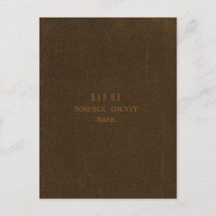 Carte Postale Comté de Norfolk, Massachusetts