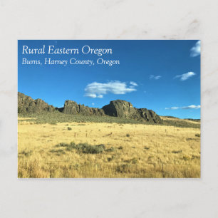 Carte Postale Comté de Rural Harney, Burns, Oregon