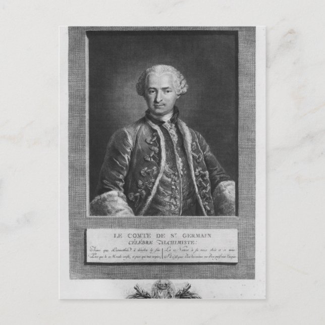 Carte Postale Comte de Saint Germain, célèbre alchimiste, 1783 (Devant)