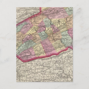 Carte Postale Comté de Schuylkill