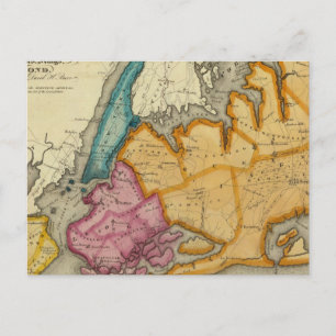 Carte Postale Comtés de New York, Queens, Kings, Richmond