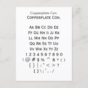 Carte Postale Con en cuivre. - Feuille d'échantillonnage de poli