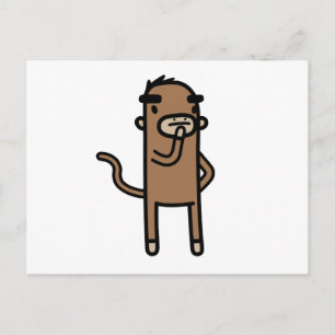 Carte Postale Concentrer le singe