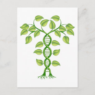 Carte Postale concept de l'usine d'ADN