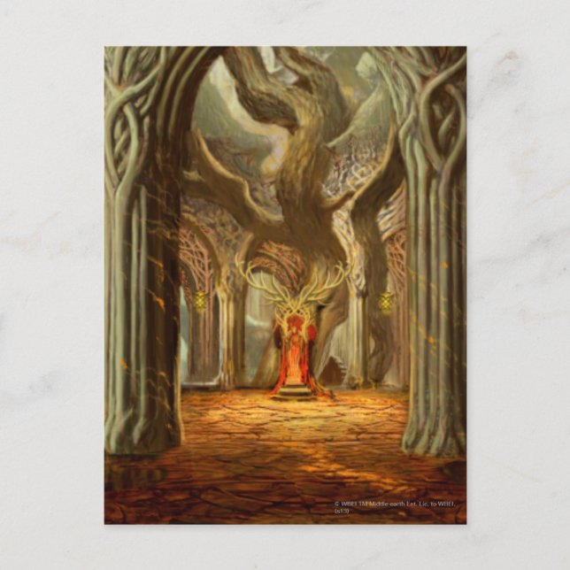 Carte Postale Concept de salle du Trône du domaine boisé (Devant)