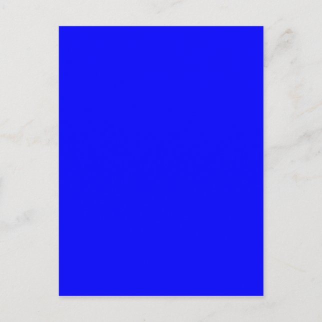 Carte Postale Concepteur Customisé couleur bleue (Devant)