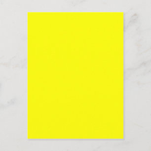 Carte Postale Concepteur Customisé couleur jaune