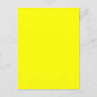 Carte Postale Concepteur Customisé couleur jaune
