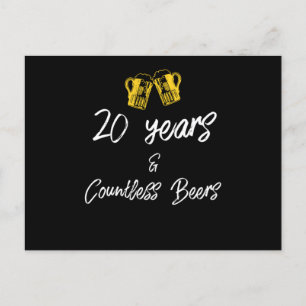 Carte Postale Conception 20e anniversaire de mariage drôle d'amo
