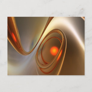 Carte Postale Conception 3D élégante et tendance abstraite