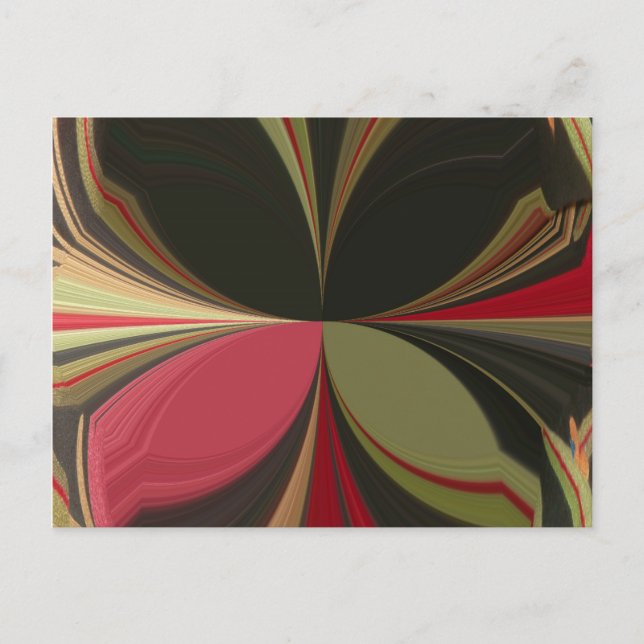 Carte Postale Conception abstraite avec lignes de flux Imprimer (Devant)