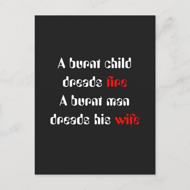 Carte Postale Conception avec Humour (Devant)