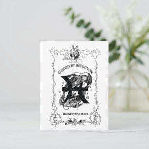 Carte Postale Conception céleste d'intuition des Poissons