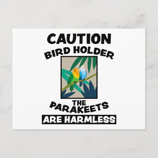 Carte Postale Conception d'animal exotique mignon d'oiseau Cadea (Devant)