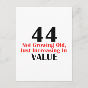 Carte Postale Conception d'anniversaire de 44 ans