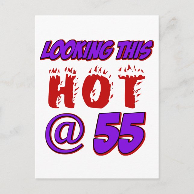 Carte Postale Conception d'anniversaire de 55 ans (Devant)