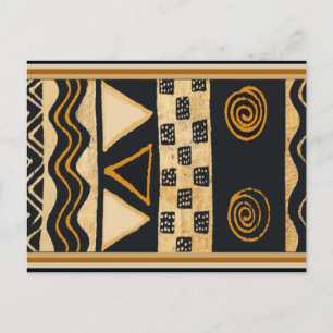 Carte Postale Conception d'art amérindien tribal du Sud-Ouest