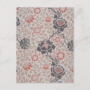 Carte Postale Conception d'art botanique de William Morris Graft