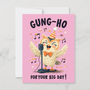 Carte Postale Conception de chant de célébration d'anniversaire