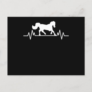Carte Postale Conception de cheval Battement de coeur Amusement 