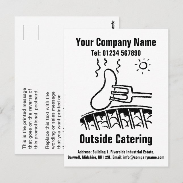 Carte Postale Conception de dessins animés pour personnaliser (Devant / Derrière)