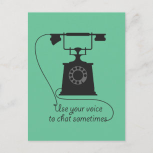 Carte Postale Conception de devis pour encourager la communicati