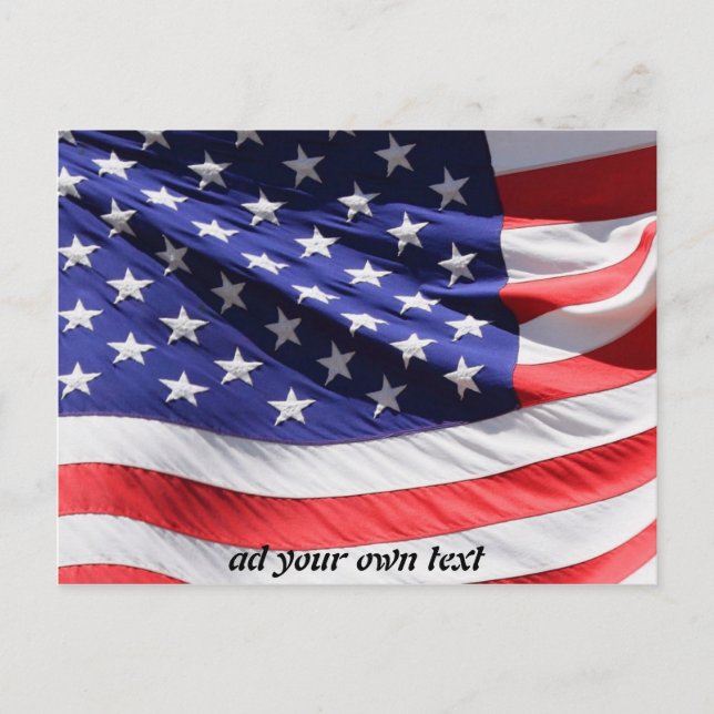 Carte Postale Conception de drapeau (Devant)