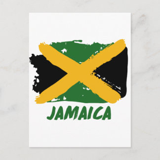 Carte Postale Conception de drapeau de la Jamaïque