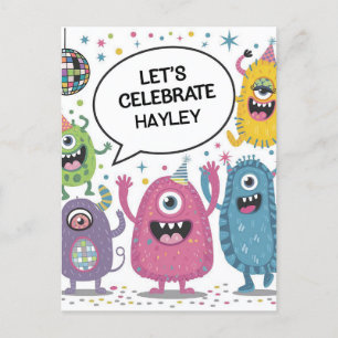 Carte Postale Conception de fête d'anniversaire pour enfants ave