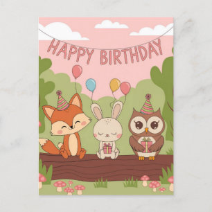 Carte Postale Conception de fête d'anniversaire pour enfants mig
