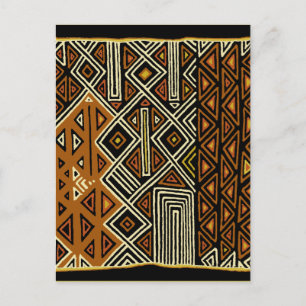 Carte Postale Conception de Kuba Tribal Africain