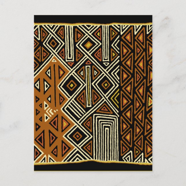 Carte Postale Conception de Kuba Tribal Africain (Devant)