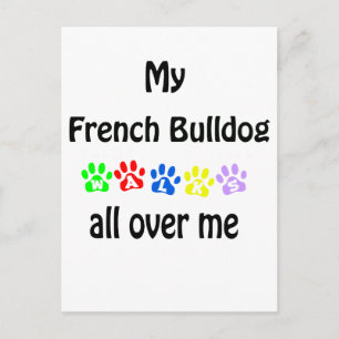 Carte Postale Conception de la marche des Bulldog français