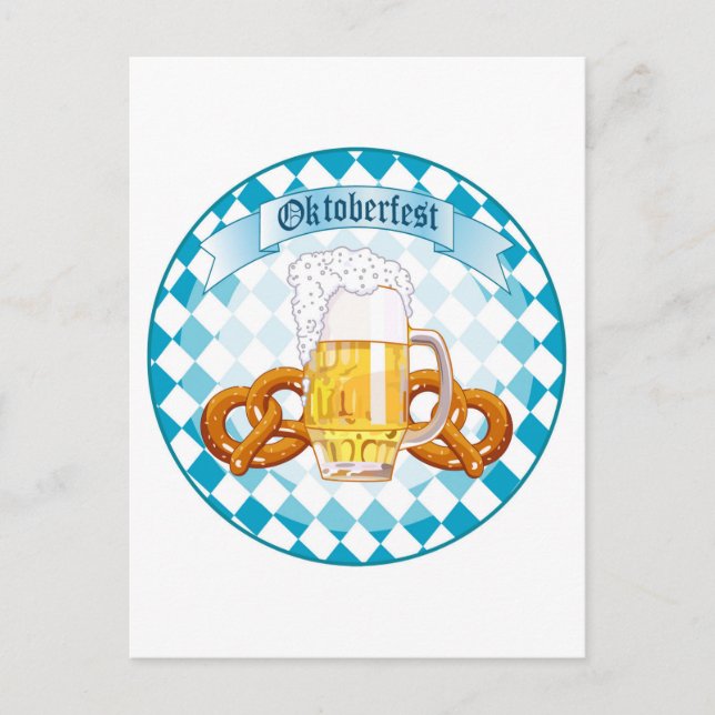 Carte Postale Conception de la ronde de célébration de l'Oktober (Devant)