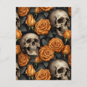 Carte Postale Conception de la série A Skull and Roses 11