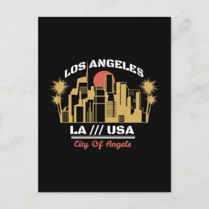 Carte Postale Conception de la skyline de Los Angeles LA USA Cit