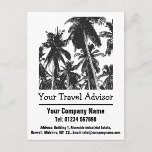 Carte Postale Conception de l'agent de voyage pour personnaliser