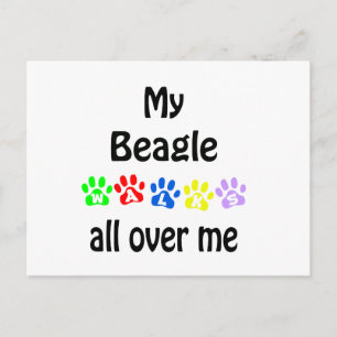 Carte Postale Conception de marches beagles