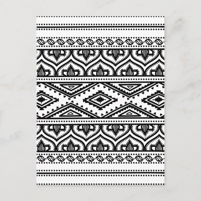 Carte Postale Conception de Motifs ethniques (Devant)