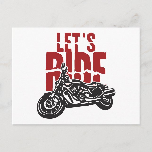 Carte Postale Conception de motocycle (Devant)