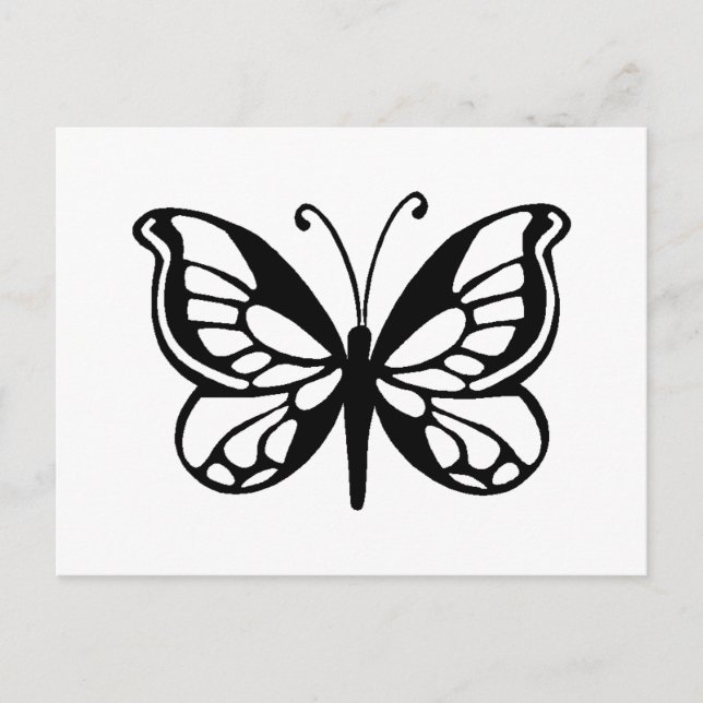 Carte Postale conception de papillon (Devant)