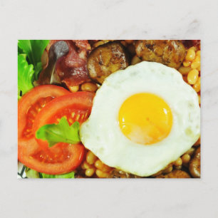 Carte Postale conception de petit déjeuner anglais