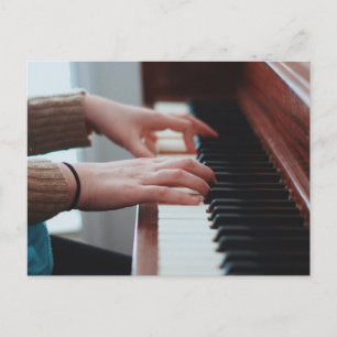 Carte Postale Conception de piano jolie