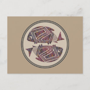 Carte Postale Conception de poterie Mimbres