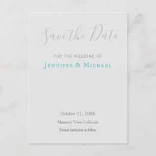Carte Postale Conception de professionnel de mariage moderne, Sa